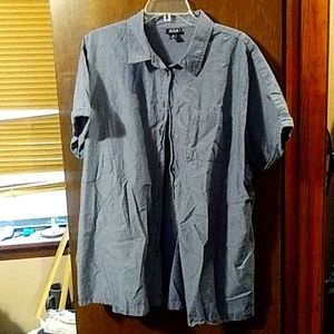 Light denim button tunic